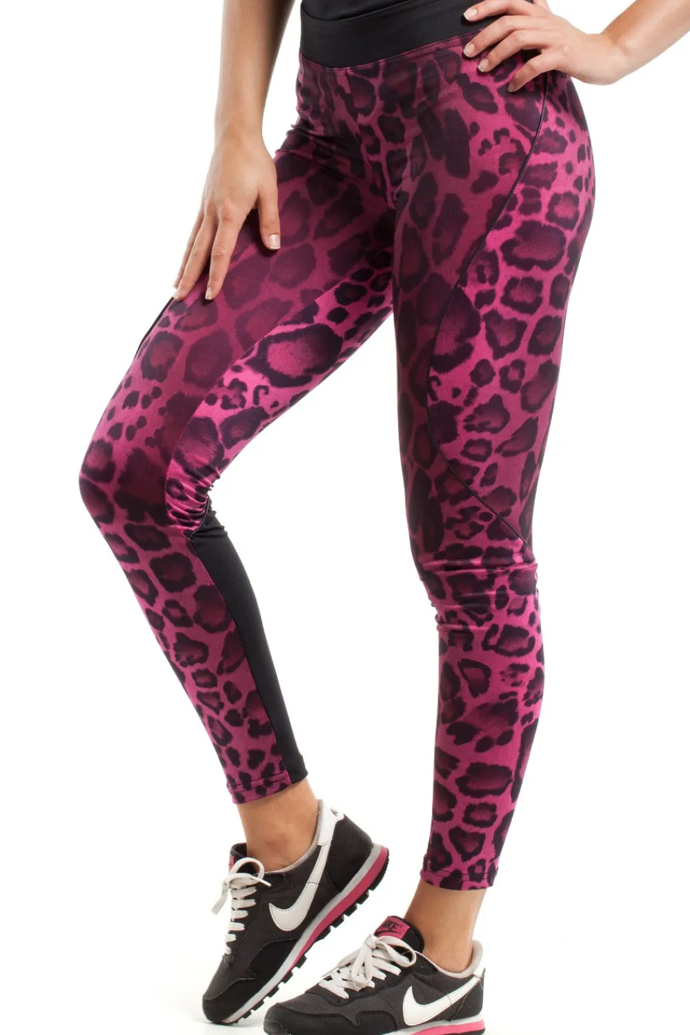Outlet Dopasowane legginsy neonowe - model 10 Legginsy