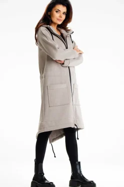 Clearance Długa buza portowa typu parka - zara Odzież Casualowa|Dobry Skład