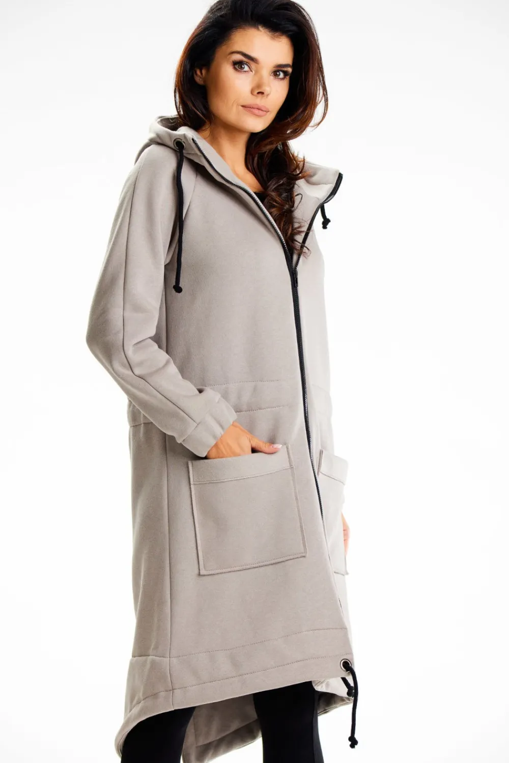 Clearance Długa buza portowa typu parka - zara Odzież Casualowa|Dobry Skład