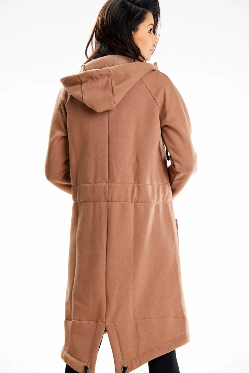 Best Długa buza portowa typu parka - beżowa Odzież Casualowa|Dobry Skład