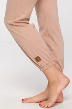 Online Długie podnie do pania ze ściągaczai - nude Piżamy|Odzież Casualowa