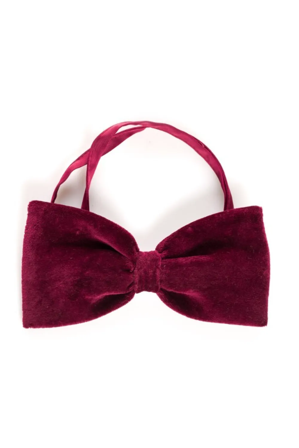 Sale Elegancka mucha welurowa - bordowa Akcesoria