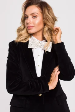 Discount Elegancka mucha z cekinów - szampański Akcesoria