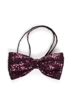 Online Elegancka mucha z cekinów - wino Akcesoria