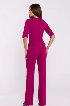 Clearance Eegancki kobinezon daki z bakinką - śiwkowy Eleganckie Kombinezony|Kombinezony