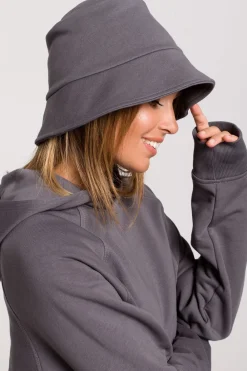 Discount Kapelusz typu bucket hat - antracytowy Akcesoria|Dobry Skład