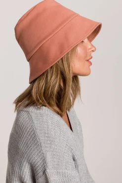 Sale Kapelusz typu bucket hat - ceglasty Akcesoria|Dobry Skład