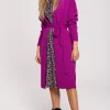 Discount Kardigan z paskiem - fioletowy Swetry