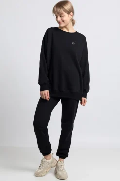 New Kayczna buza z ogo - czarna Odzież Casualowa|Bluzy