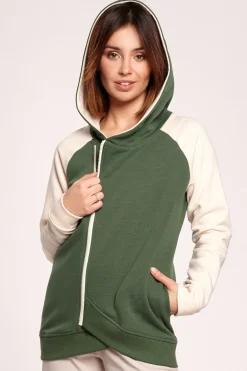 Discount Kolorowa bluza z zamkiem - model 1 Bluzy