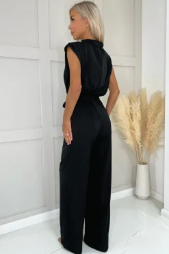 Best Kombinezon bez rękawów - czarny Eleganckie Kombinezony|Kombinezony