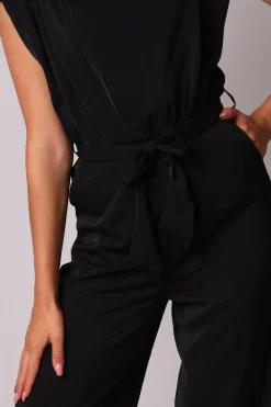 Best Kombinezon bez rękawów - czarny Eleganckie Kombinezony|Kombinezony