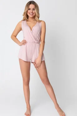 Discount Kobinezon typu roper - różowy Piżamy