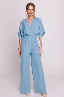 Hot Kobinezon z kopertowy dekote - zinoniebieki Eleganckie Kombinezony|Kombinezony