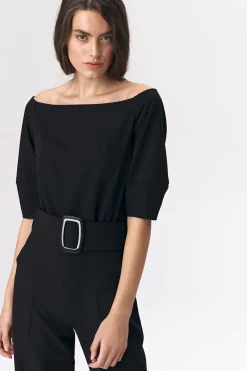 Sale Kobinezon z pakie - czarny Eleganckie Kombinezony|Kombinezony
