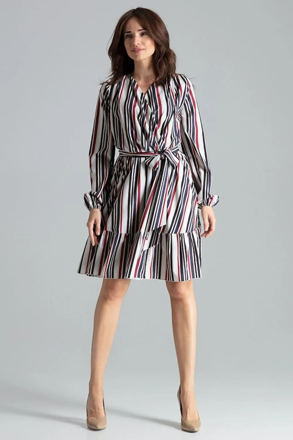 Clearance Kopertowa ukienka z zarfą - wzór 110 Sukienki