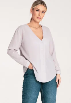 Online Kozua bez kołnierzyka z długi rękawe - zara Koszule