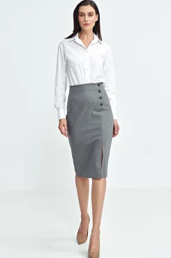 Online Kozua body z kołnierzykie - biała Koszule|Body