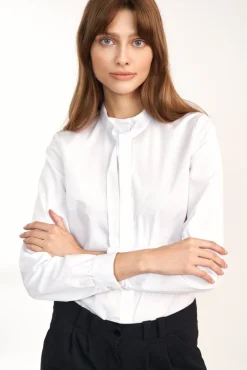 Kozua z wiązanie pod zyją - biała Do Pracy|Koszule