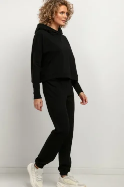 Clearance Krótka buza daka z kapture - czarna Odzież Casualowa|Dobry Skład