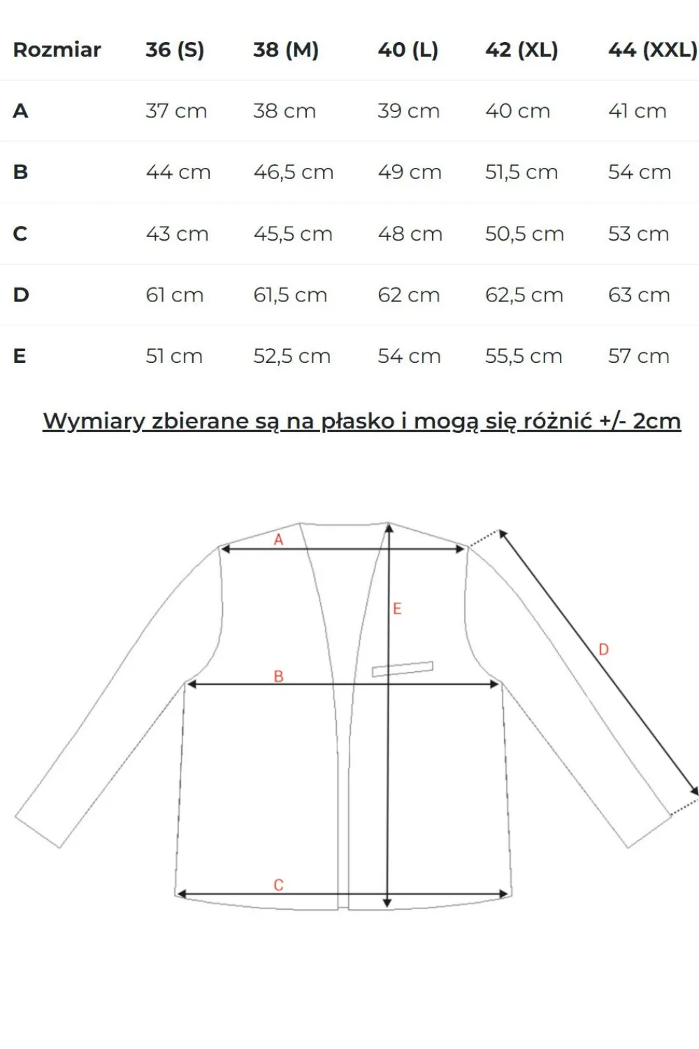 Krótka arynarka bez zapięcia - czerwona Marynarki|Czerwone