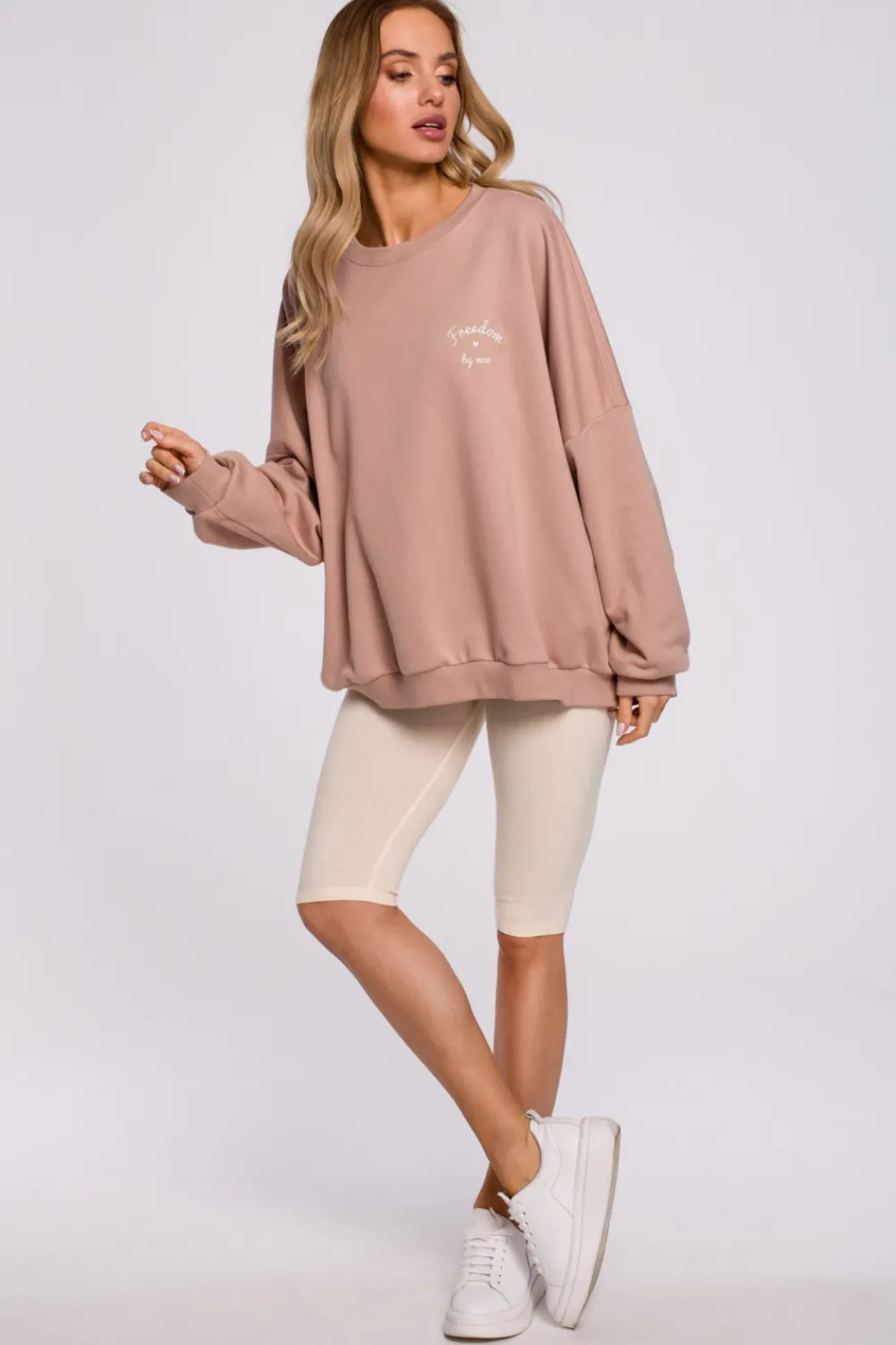 Discount Krótkie egginy typu koarki - śietankowe Legginsy|Odzież Casualowa