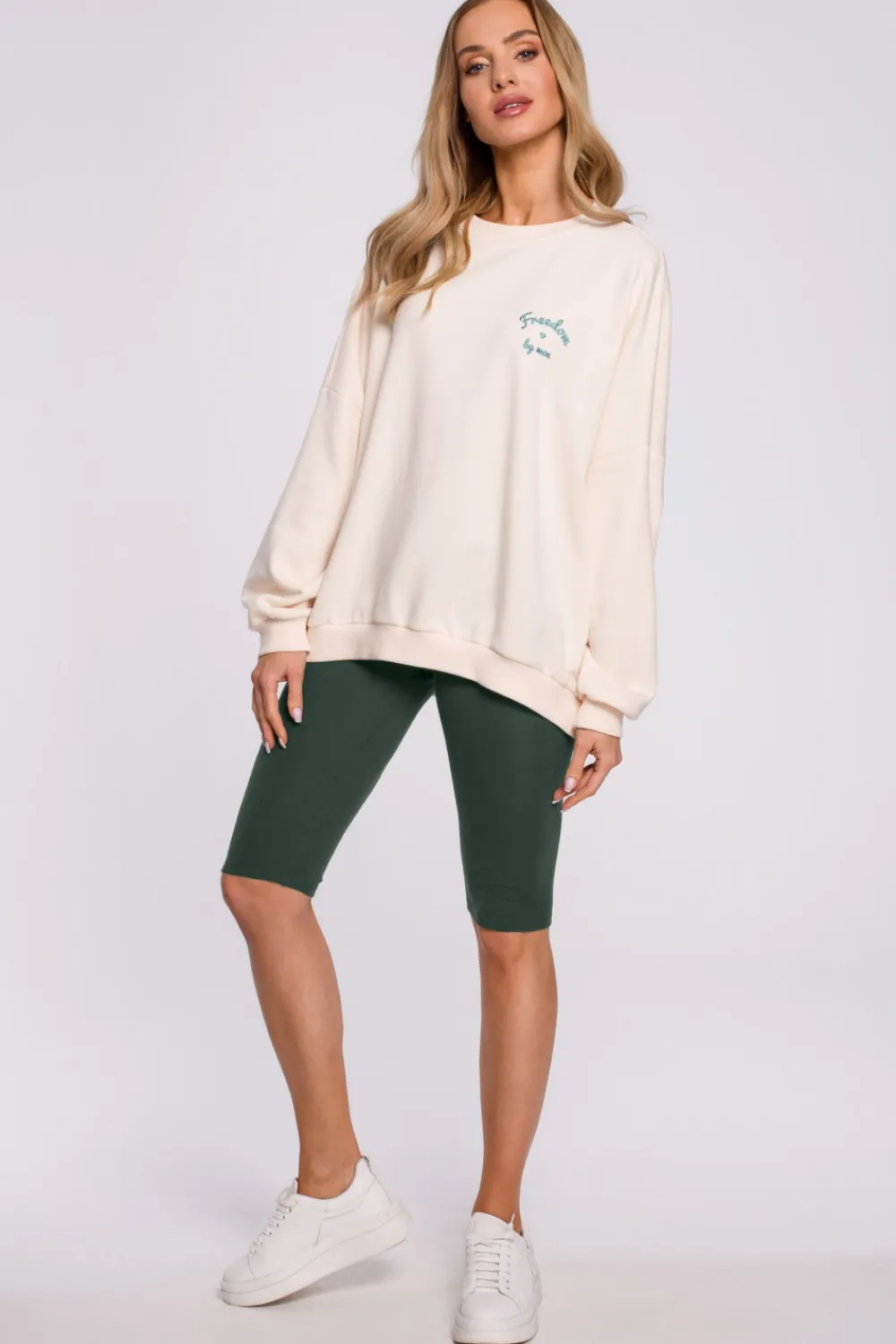 Sale Krótkie egginy typu koarki - iitarno-zieone Legginsy|Odzież Casualowa