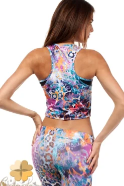 Clearance Krótki sportowy top bez rękawów Odzież Casualowa|Bluzki