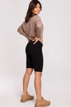 Best Legginsy typu kolarki - czarne Odzież Casualowa|Legginsy