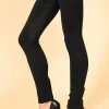 Online Legginsy ze wstawką nad pośladkami i na udach Legginsy