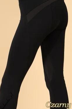 Online Legginsy ze wstawką nad pośladkami i na udach Legginsy