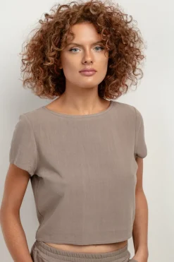 Clearance ekki krótki top z ne - okka Odzież Casualowa|Dobry Skład