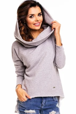 uźna buza overize z kapture - zara Odzież Casualowa|Bluzy