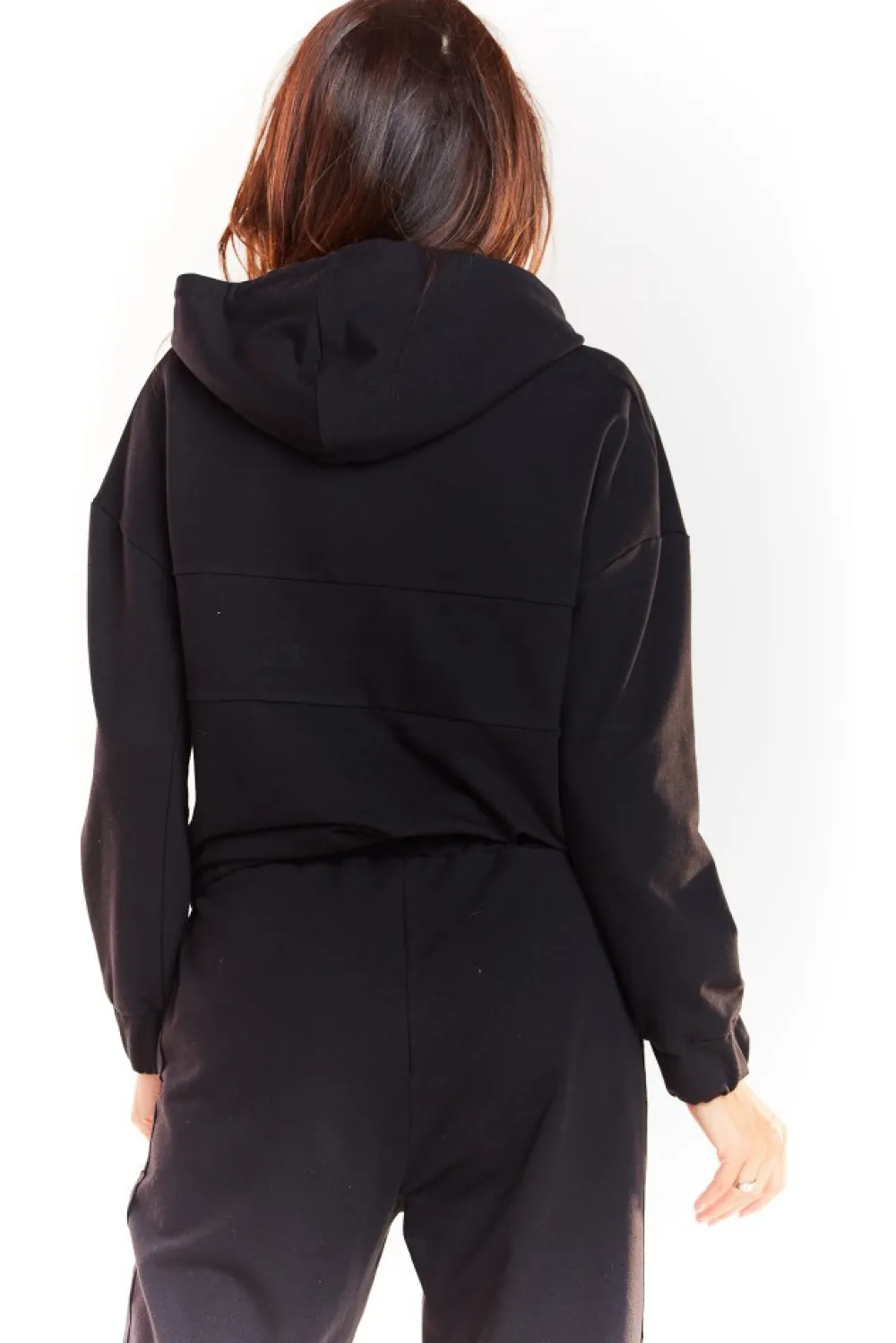 Discount Luźna bluza z kapturem - czarna Odzież Casualowa|Dobry Skład