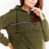 Clearance Luźna bluza z kapturem - khaki Odzież Casualowa|Dobry Skład