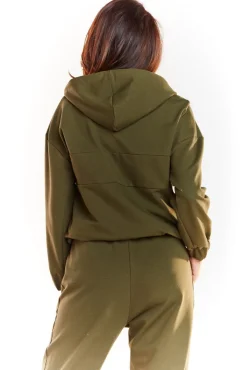 Clearance Luźna bluza z kapturem - khaki Odzież Casualowa|Dobry Skład