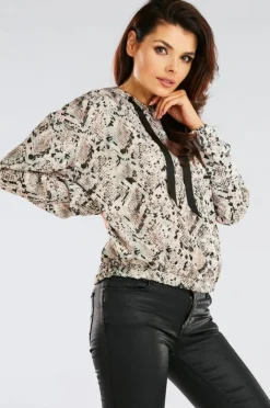 Sale uźna buza z kapture - zara Odzież Casualowa|Bluzy