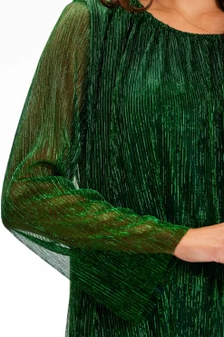 Sale uźna ukienka z połykującej iatki - zieona Sukienki Koktajlowe|Sukienki