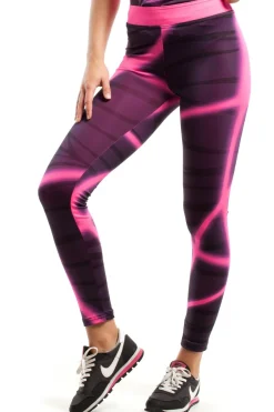 Clearance Modne neonowe legginsy sportowe - model 2 Odzież Casualowa|Spodnie