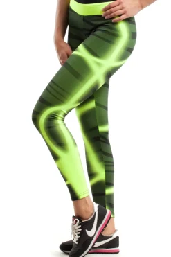 Hot Modne neonowe legginsy sportowe - model 1 Odzież Casualowa|Spodnie