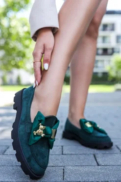 Discount Mokasyny Elisabeth - ciemnozielone Mokasyny|Buty