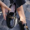 Mokasyny slingback z ozdobą Xanthe - czarne Mokasyny