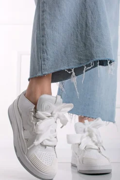 New Niskie trampki Alanys - białe Sneakersy