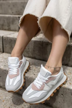 Sale Niskie trampki Amely - białe Sneakersy
