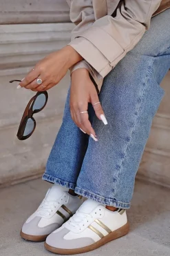 Discount Niskie trampki Bria - białe Sneakersy