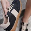 Best Niskie trampki Yusra - czarno-beżowe Sneakersy