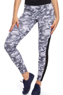 Hot Nowoczene egginy ze wtawką na łydce Legginsy