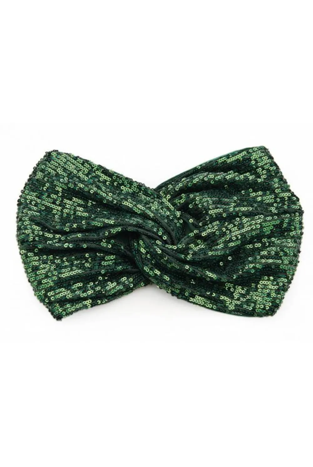 Clearance Opaska bandana na głowę - zielona-cekiny Akcesoria