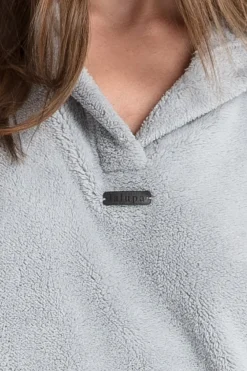 Outlet Puzowa buza overize z kiezenią kangurek - popieata Odzież Casualowa|Bluzy