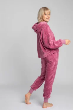 New Puzowa buza z kapture - wrzoowa Odzież Casualowa|Bluzy
